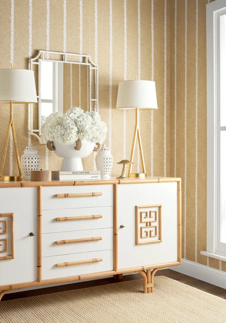 Thibaut - BARRIER WEAVE Wallpaper -  Islander Collection