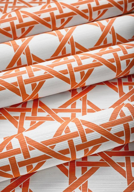 Thibaut - CANARY TRELLIS Wallpaper -  Islander Collection