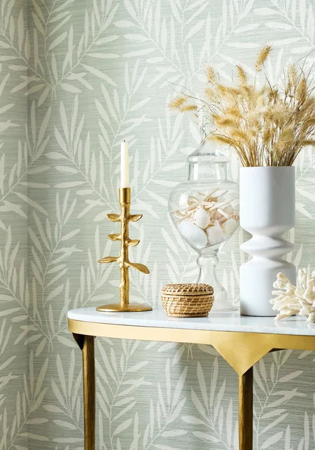 Thibaut - SUMMER LEAVES Wallpaper -  Islander Collection