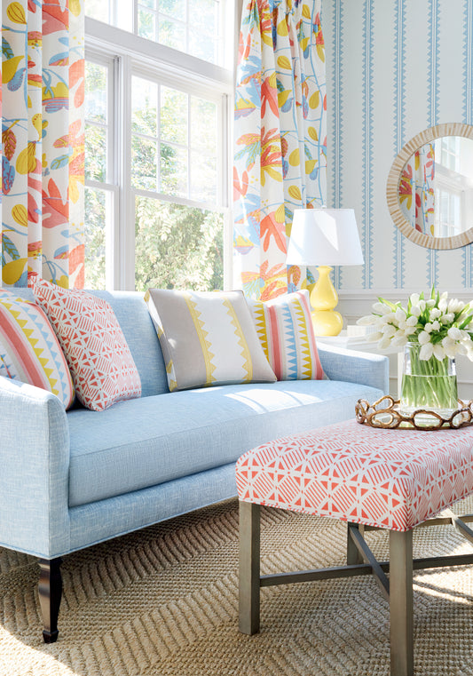 Thibaut Agave Stripe wallpaper - Kismet room setting