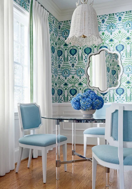MENDOZA SUZANI Wallpaper by Thibaut, Kismet Collection in Double Rolls