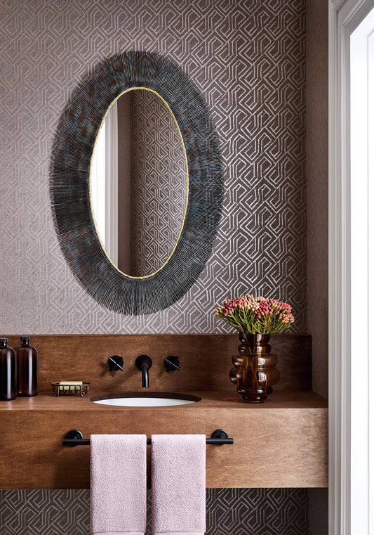 Thibaut Tortona wallpaper - Modern Resource 3 room setting