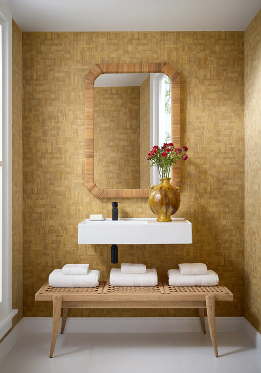 Thibaut Bamboo Mosaic wallpaper - Modern Resource 4
