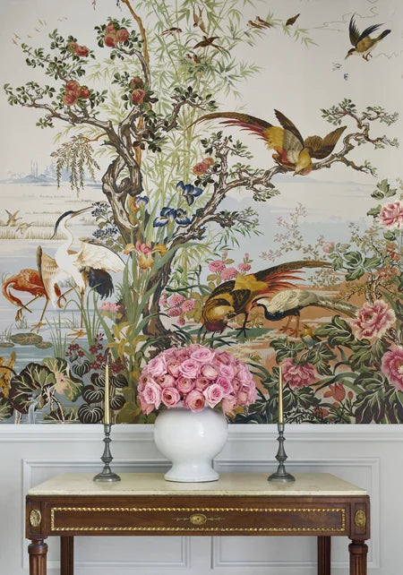 Thibaut - CRANE MURAL Wallpaper - Mural Resource