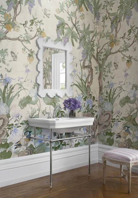 Thibaut - WILD WISTERIA MURAL Wallpaper - Sojourn Collection - Mural Resource