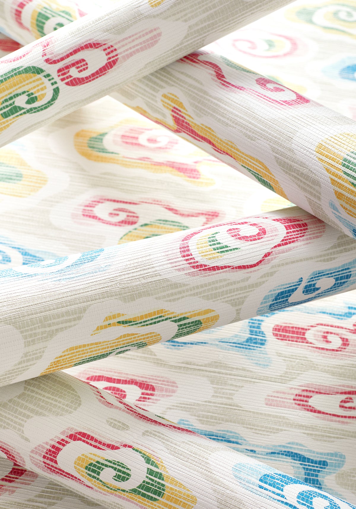 Thibaut Clear Clouds wallpaper - Pavilion collection room setting