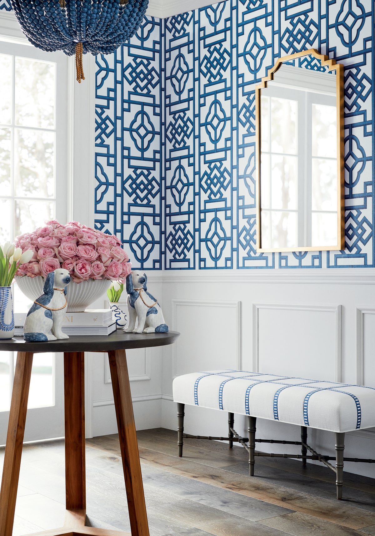 Thibaut Gateway wallpaper - Pavilion collection room setting