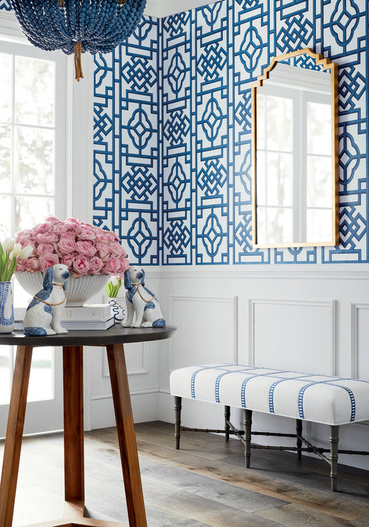 Thibaut Gateway wallpaper - Pavilion collection room setting