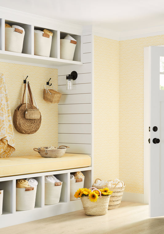Thibaut Maris wallpaper - Pavilion collection room setting