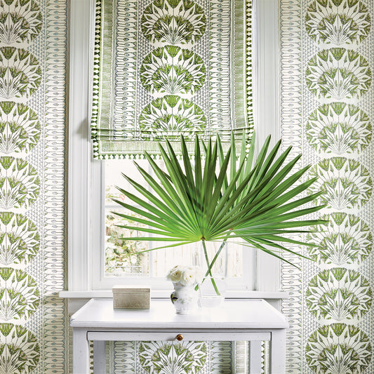 Anna French Cairo wallpaper - Savoy collection room setting