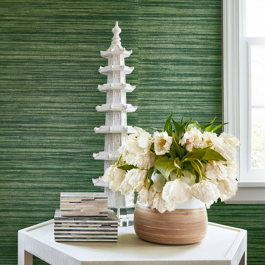 Anna French Gaya wallpaper - Savoy collection room setting