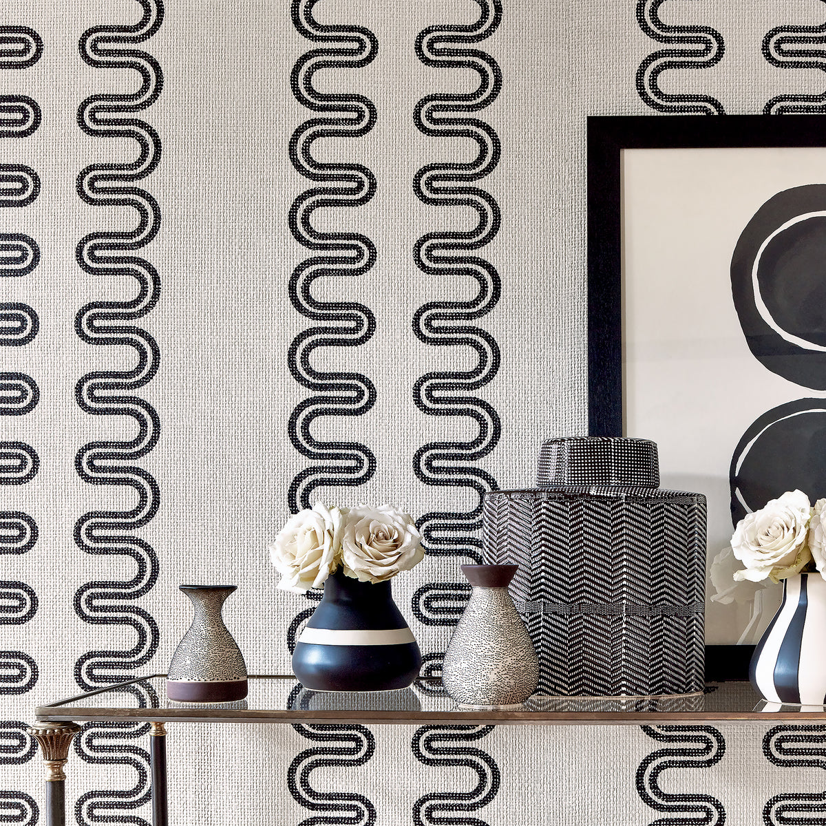 Anna French Herriot Way wallpaper - Savoy collection room setting