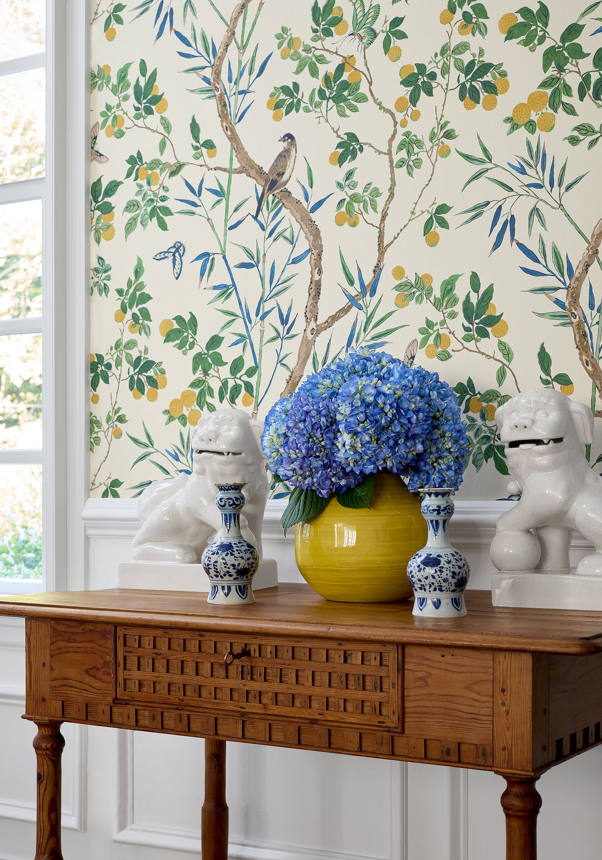 Thibaut Claire wallpaper - Sojourn room setting