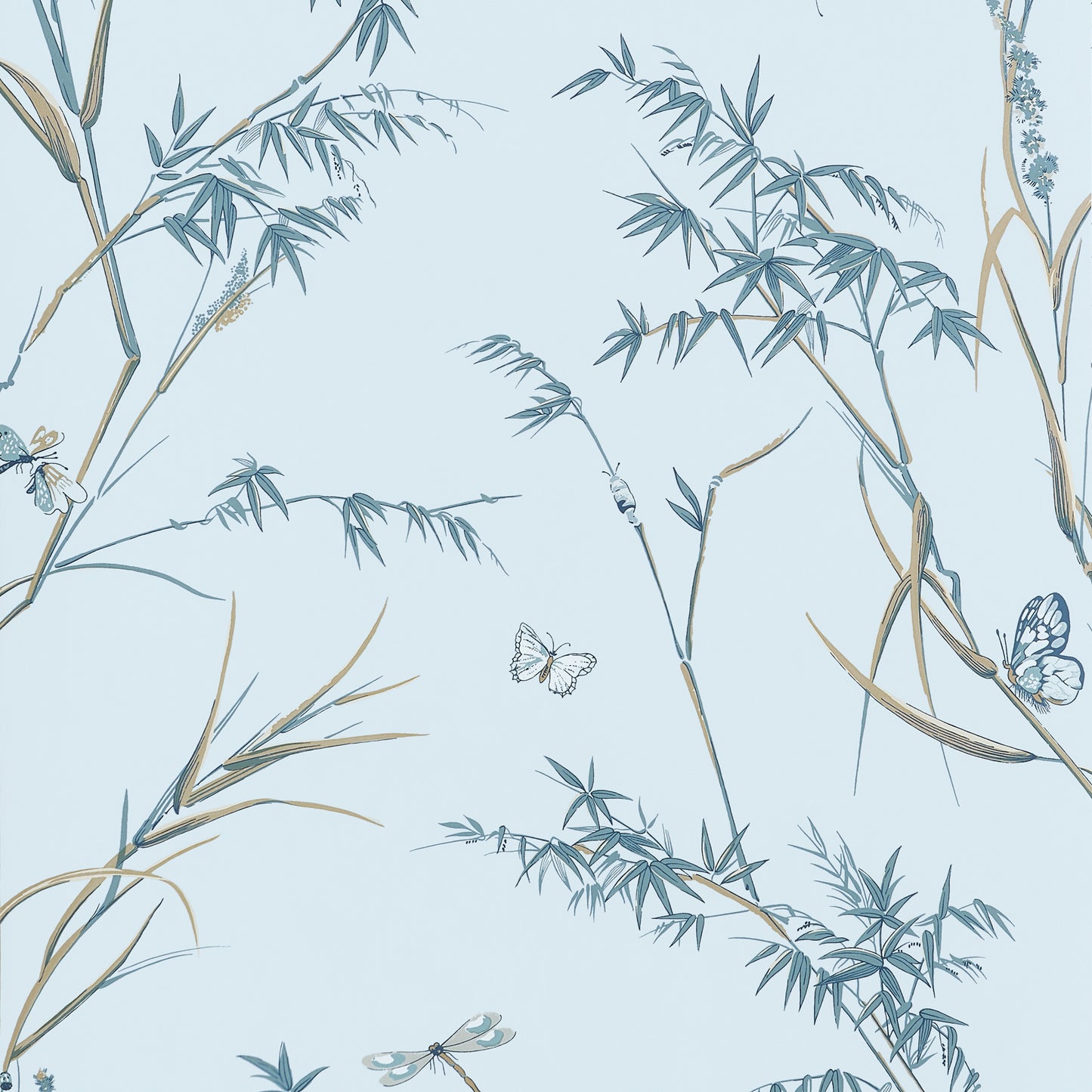 VIRGINIA Wallpaper by Thibaut, Boxwood Collection in Double Rolls