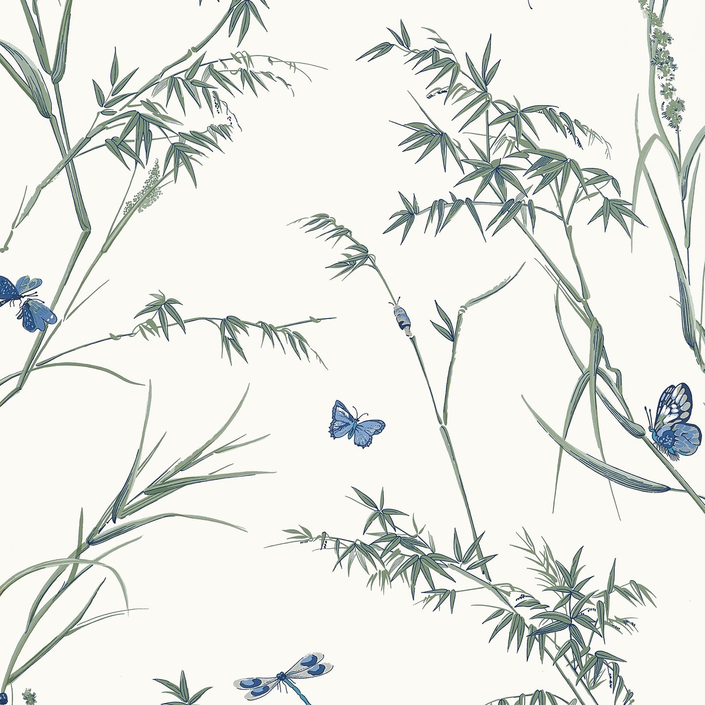 VIRGINIA Wallpaper by Thibaut, Boxwood Collection in Double Rolls