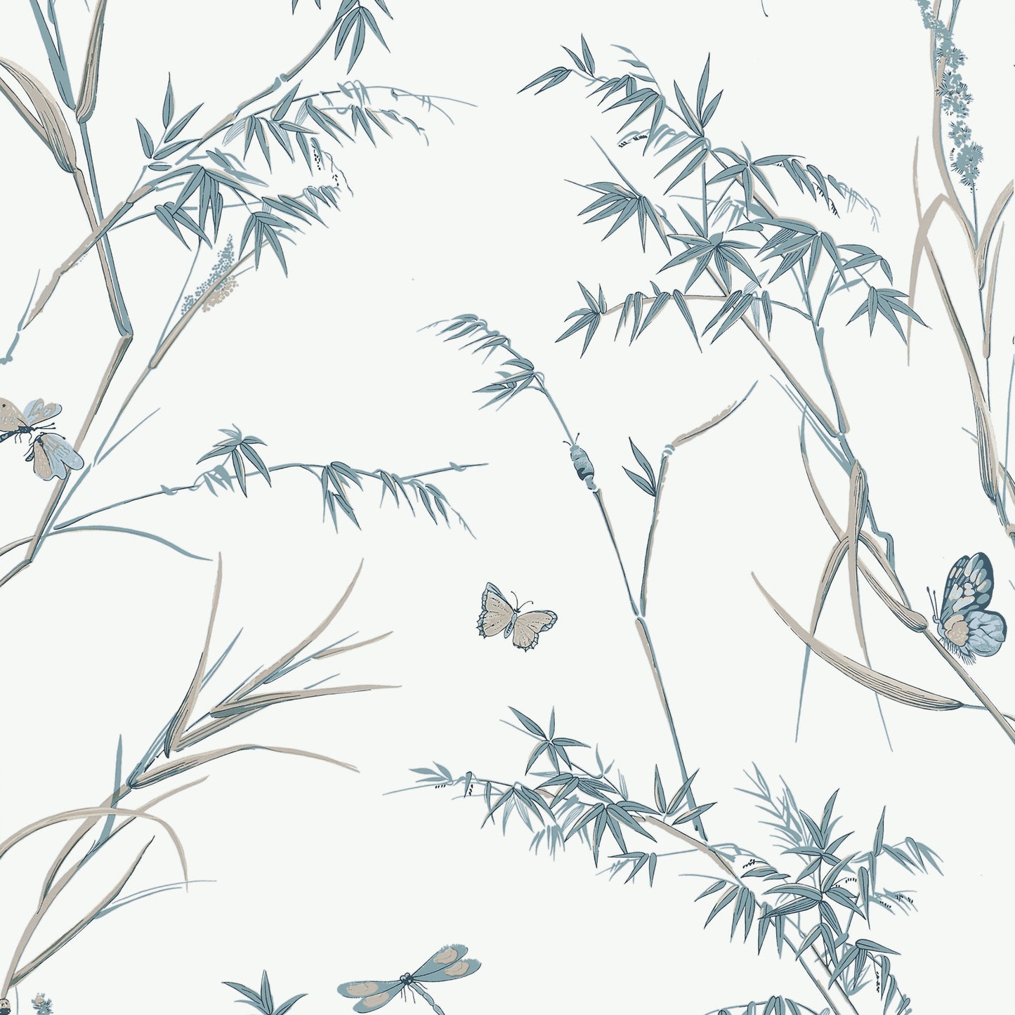 VIRGINIA Wallpaper by Thibaut, Boxwood Collection in Double Rolls