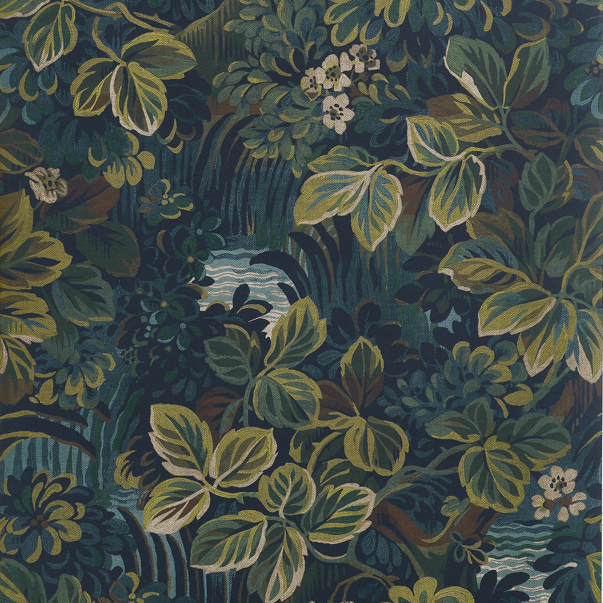 Thibaut - NIGHT GARDEN Wallpaper - Boxwood Collection