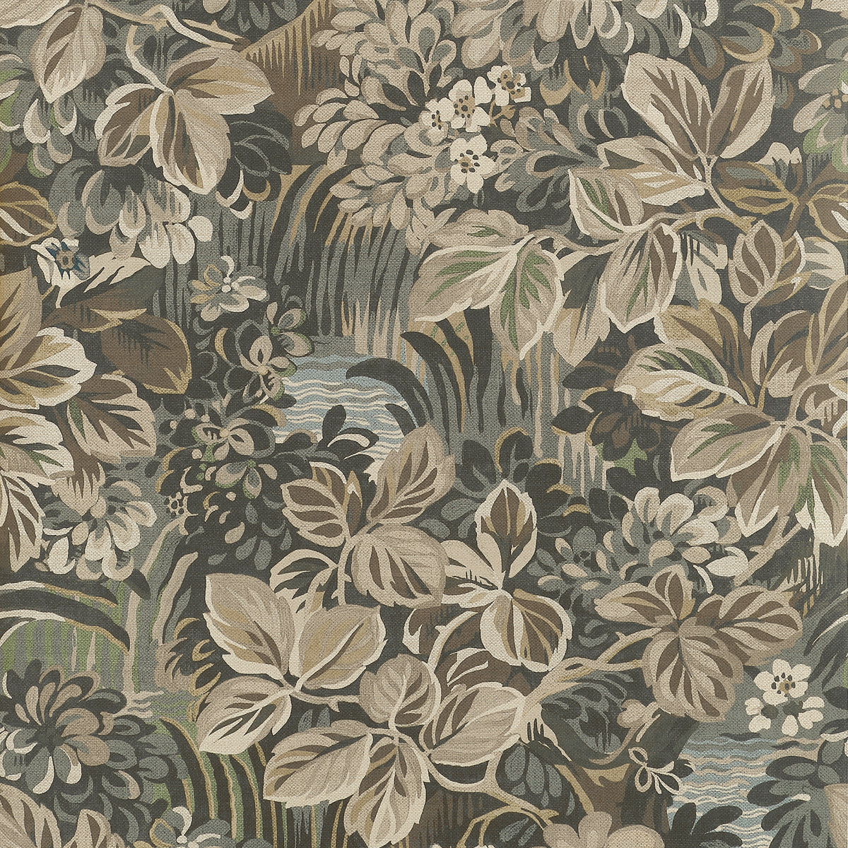 Thibaut - NIGHT GARDEN Wallpaper - Boxwood Collection