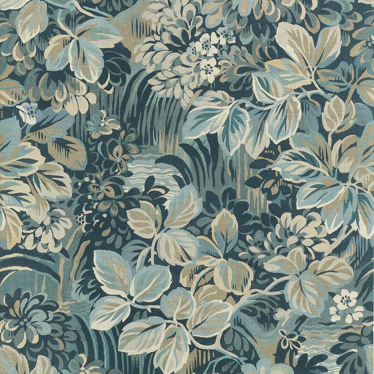 Thibaut - NIGHT GARDEN Wallpaper - Boxwood Collection