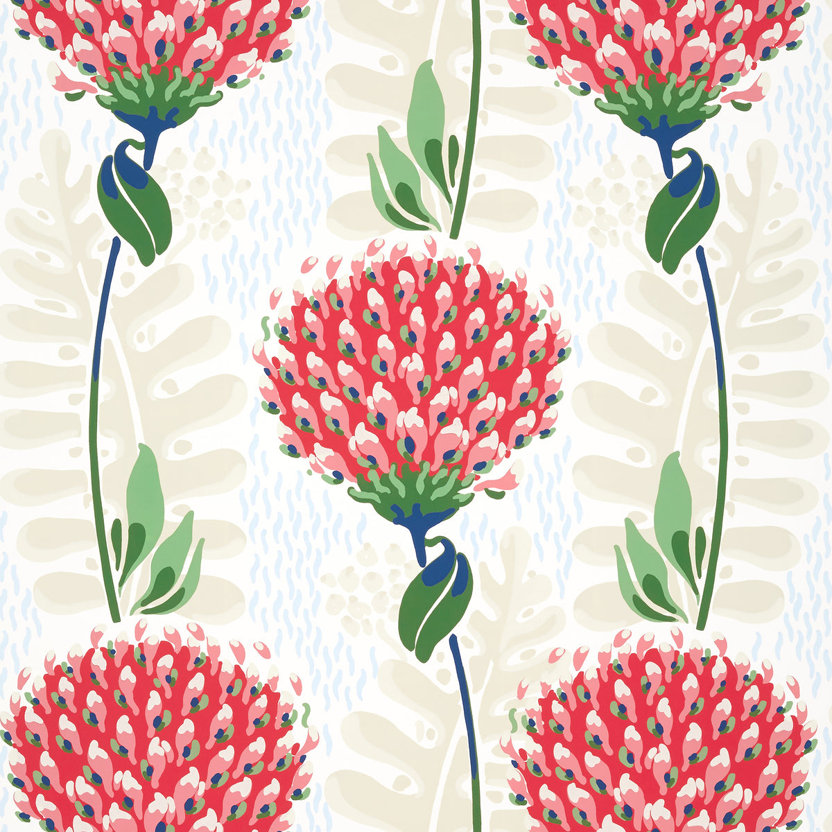 Thibaut Tiverton Red wallpaper colorway (T10647)