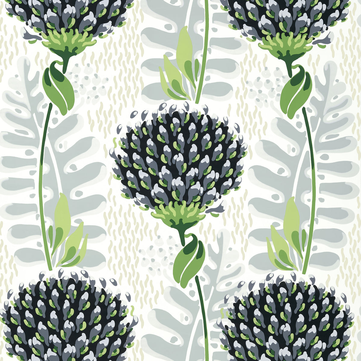 Thibaut Tiverton Black wallpaper colorway (T10648)