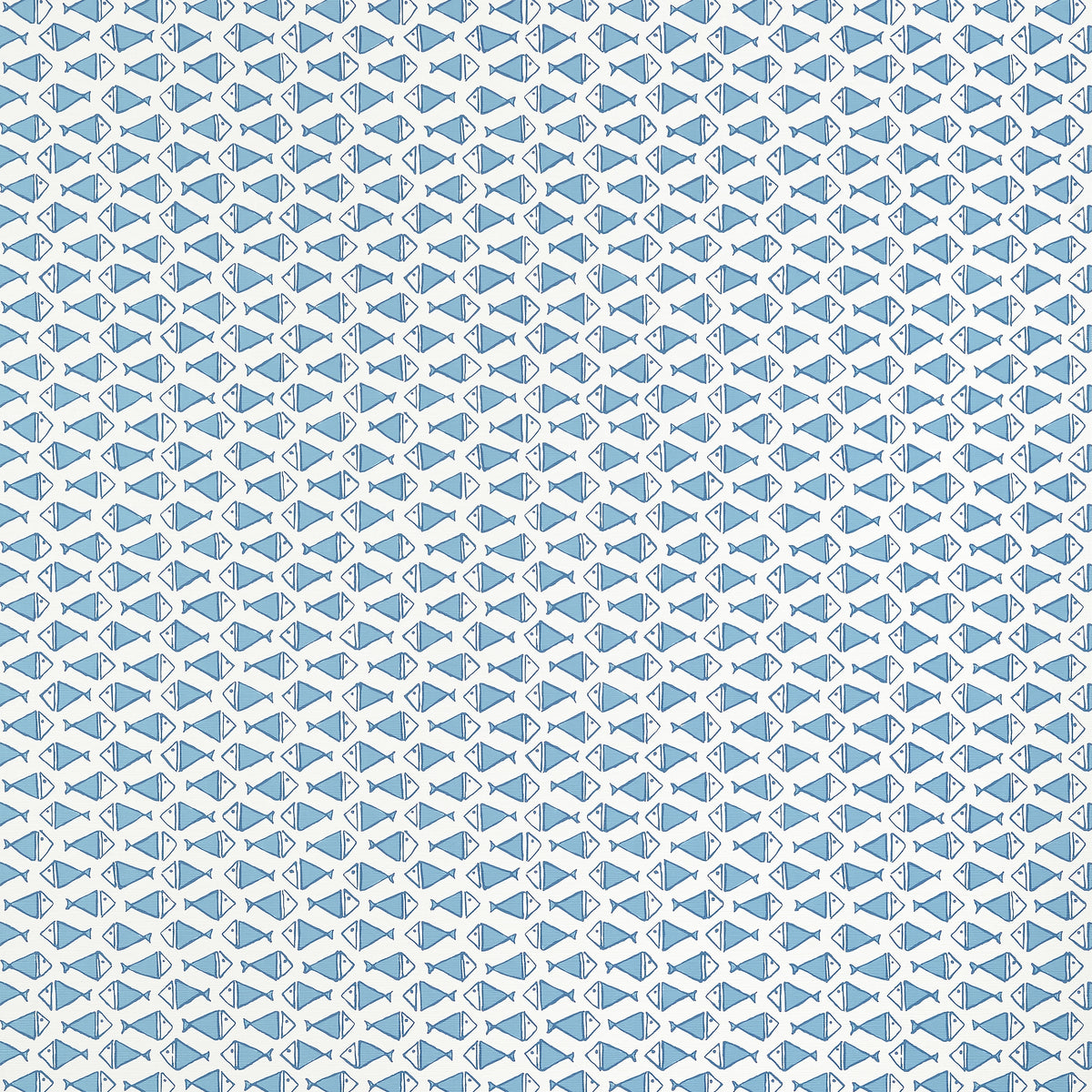 Thibaut Pisces wallpaper - Pavilion - Wedgewood