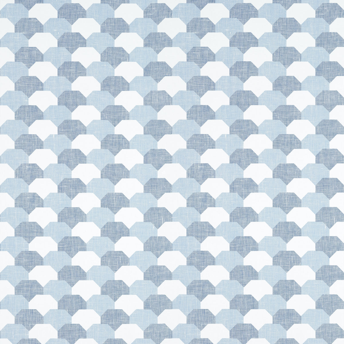 Thibaut Hidden Hills wallpaper - Natural Resource 3 - Navy and White