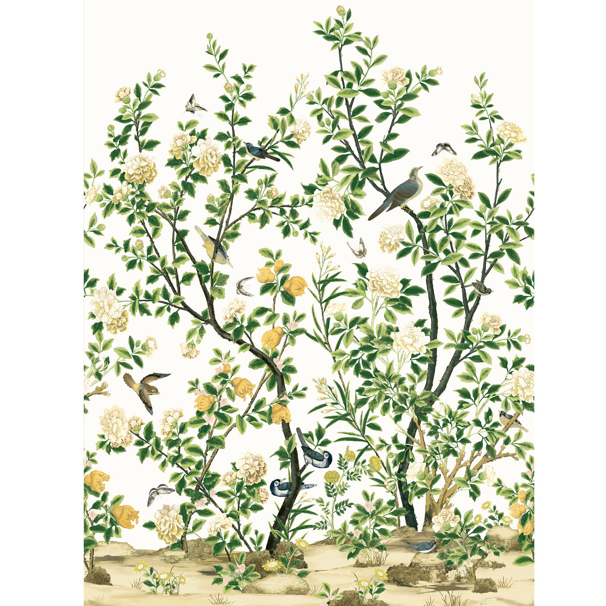 Thibaut - JARDIN BLOOM MURAL Wallpaper - Grand Palace Collection