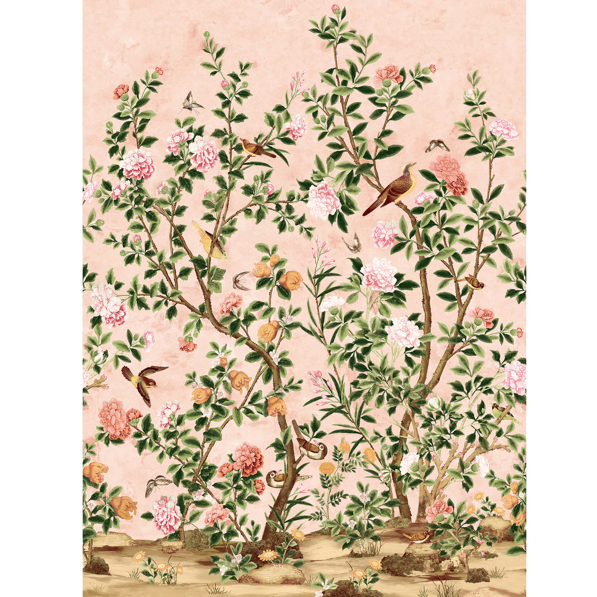 Thibaut - JARDIN BLOOM MURAL Wallpaper - Grand Palace Collection