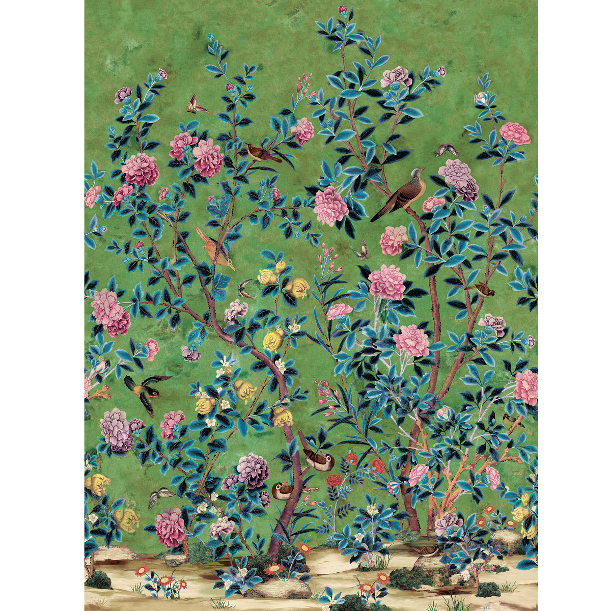 Thibaut - JARDIN BLOOM MURAL Wallpaper - Grand Palace Collection