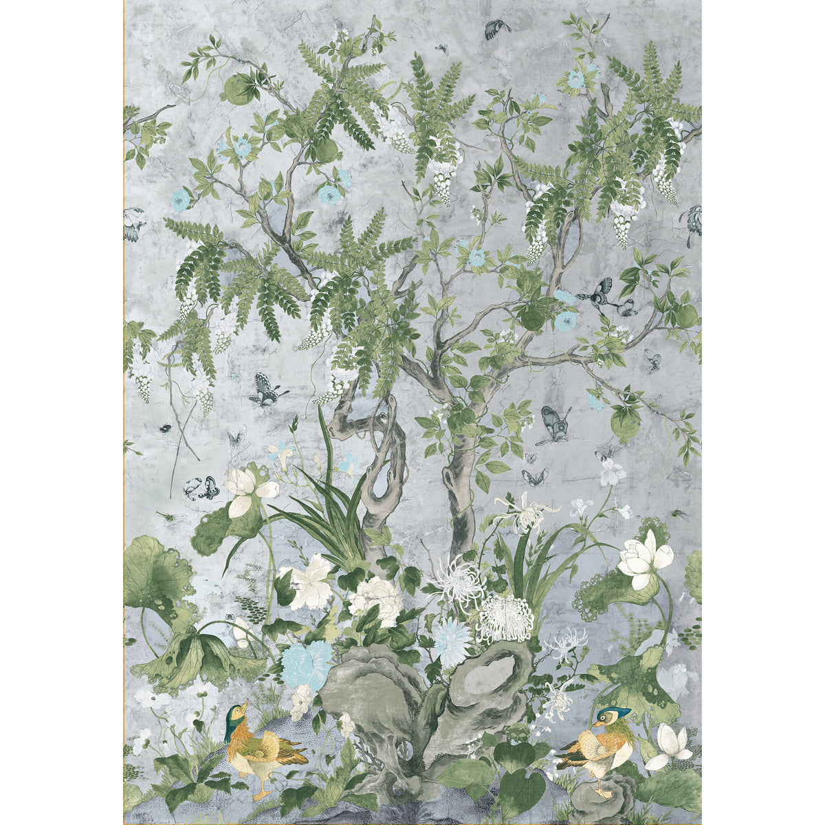 Thibaut - WILD WISTERIA MURAL Wallpaper - Sojourn Collection - Mural Resource