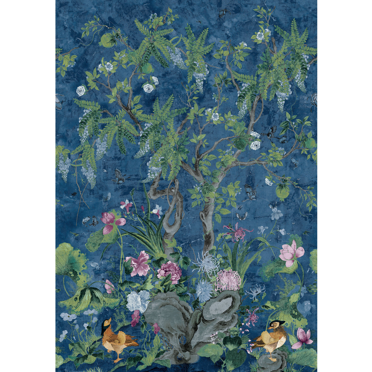 Thibaut - WILD WISTERIA MURAL Wallpaper - Sojourn Collection - Mural Resource