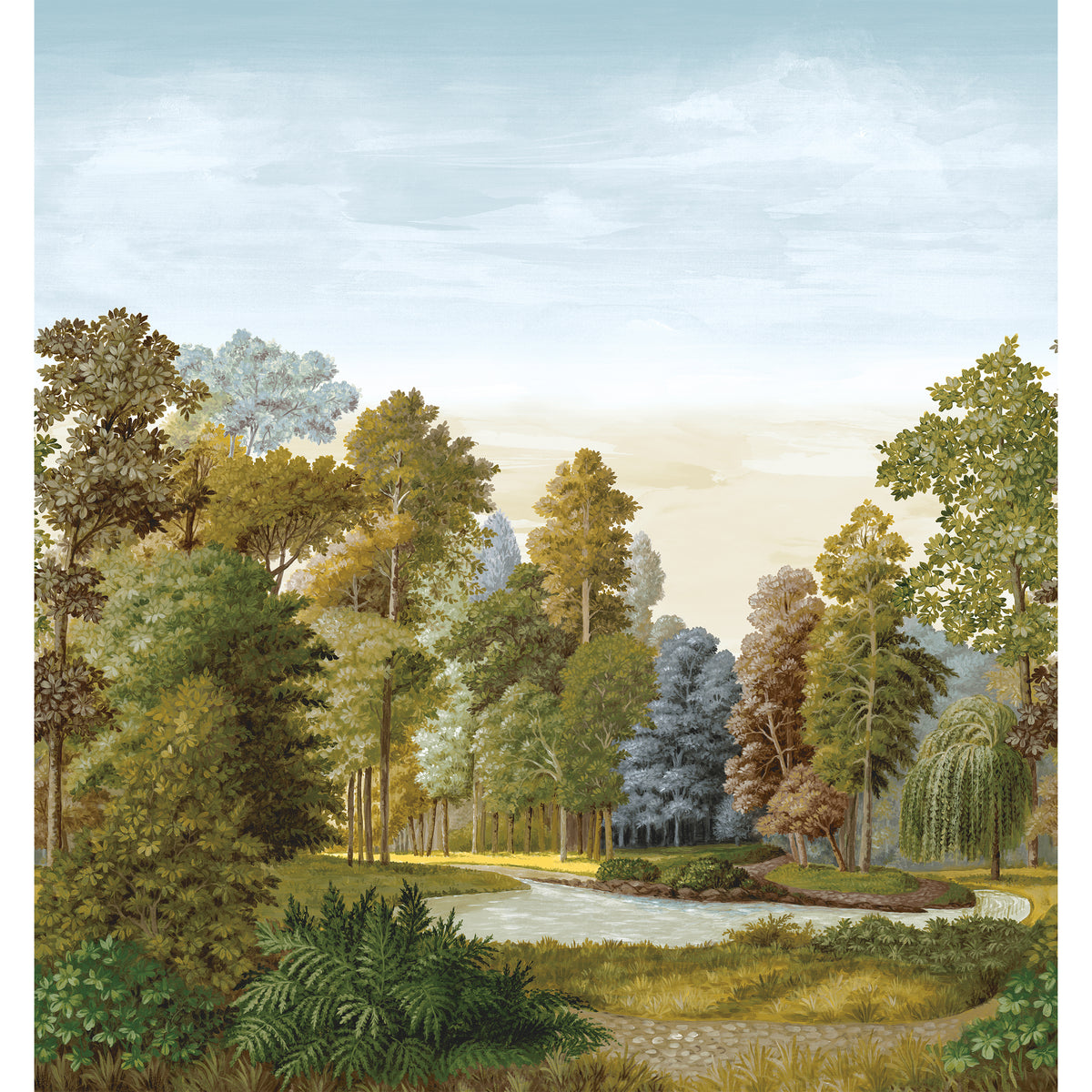 Thibaut - AUSTRIA MURAL Wallpaper - Mural Resource