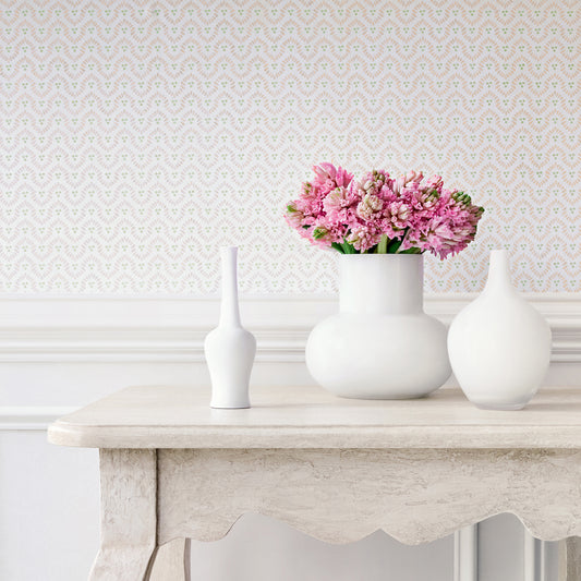 Anna French Wynford wallpaper - Willow Tree collection room setting