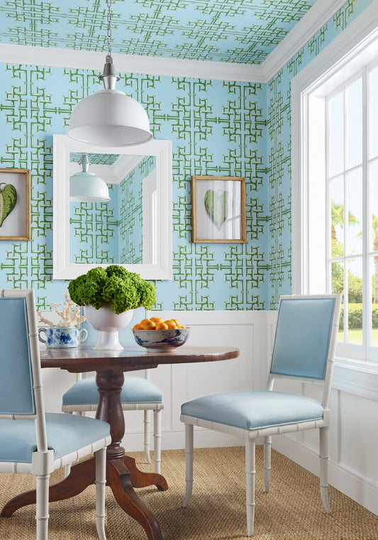 Thibaut BOCA BAMBOO wallpaper room scene