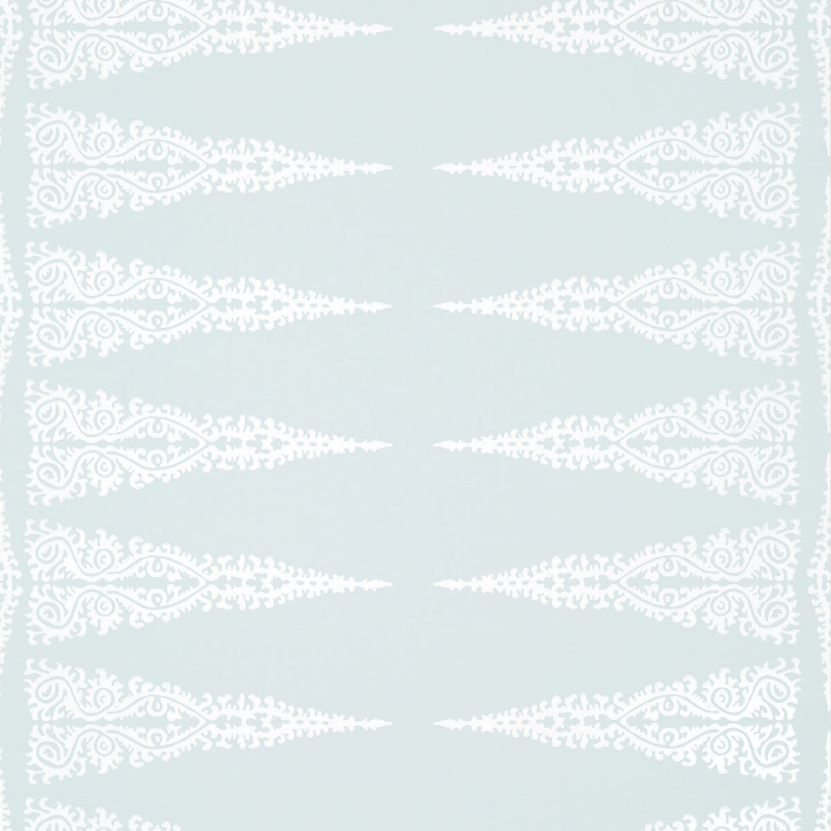 Thibaut ELLERY STRIPE wallpaper, White on Soft Blue