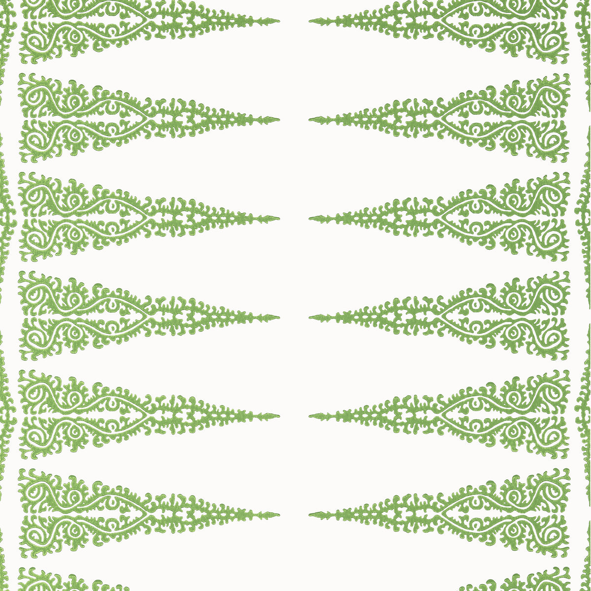 Thibaut ELLERY STRIPE wallpaper, Kelly on White