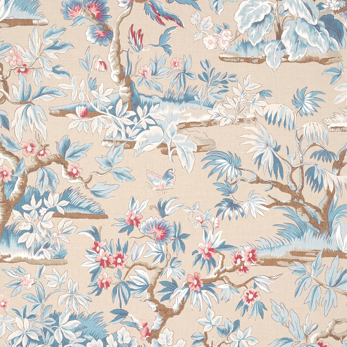 Thibaut ELWOOD wallpaper, Document Linen