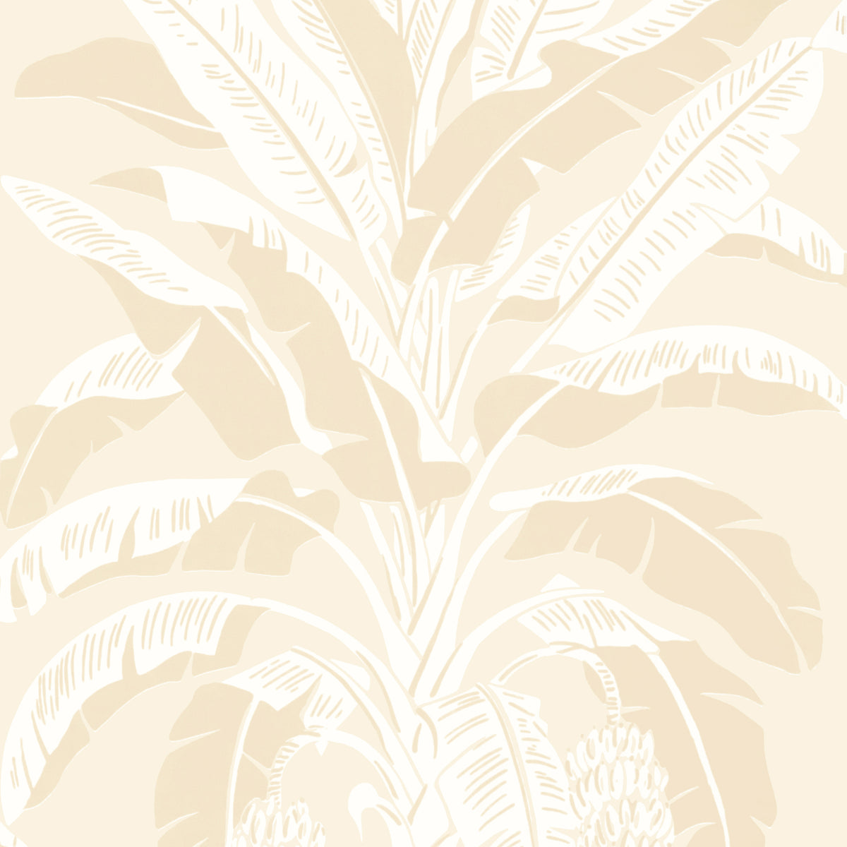 Thibaut BANANA TREE wallpaper, Beige